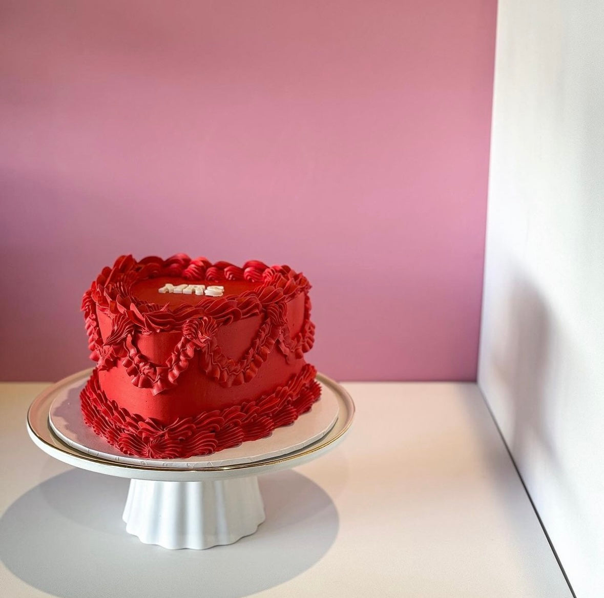 Vintage Heart Cake