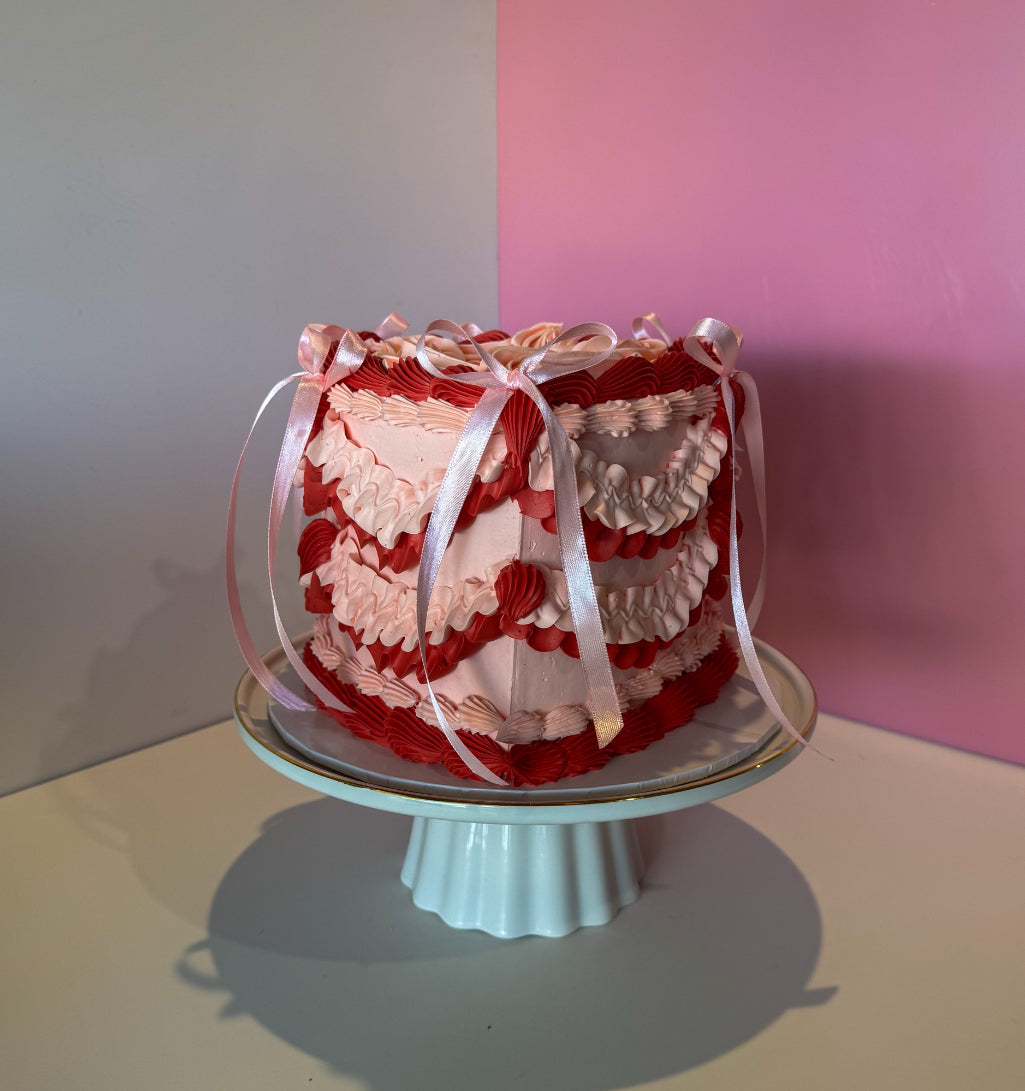 Vintage Heart Cake