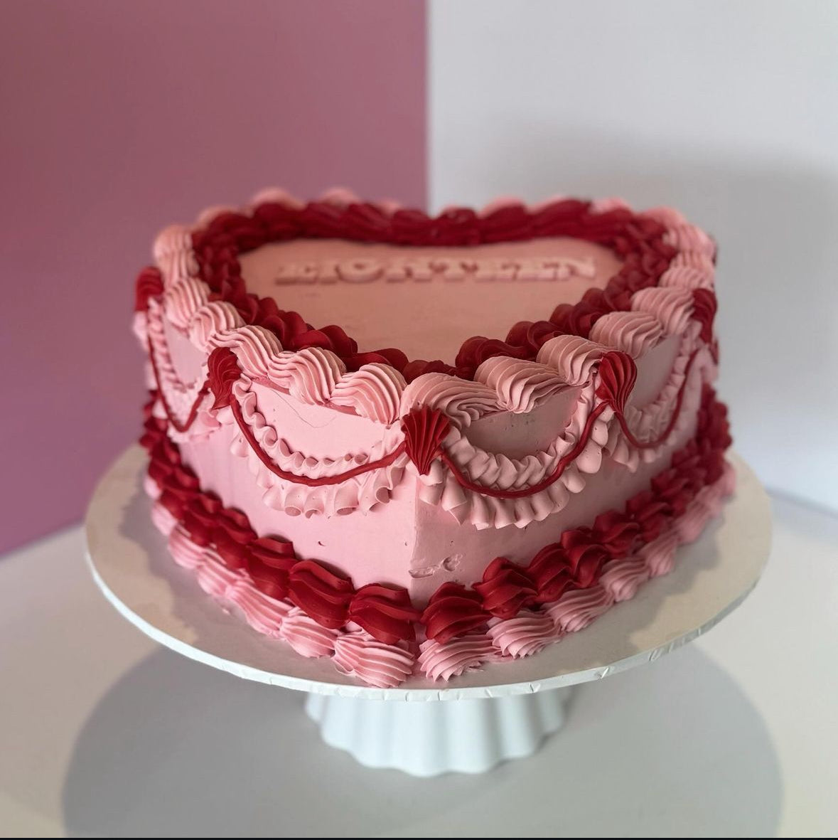 Vintage Heart Cake