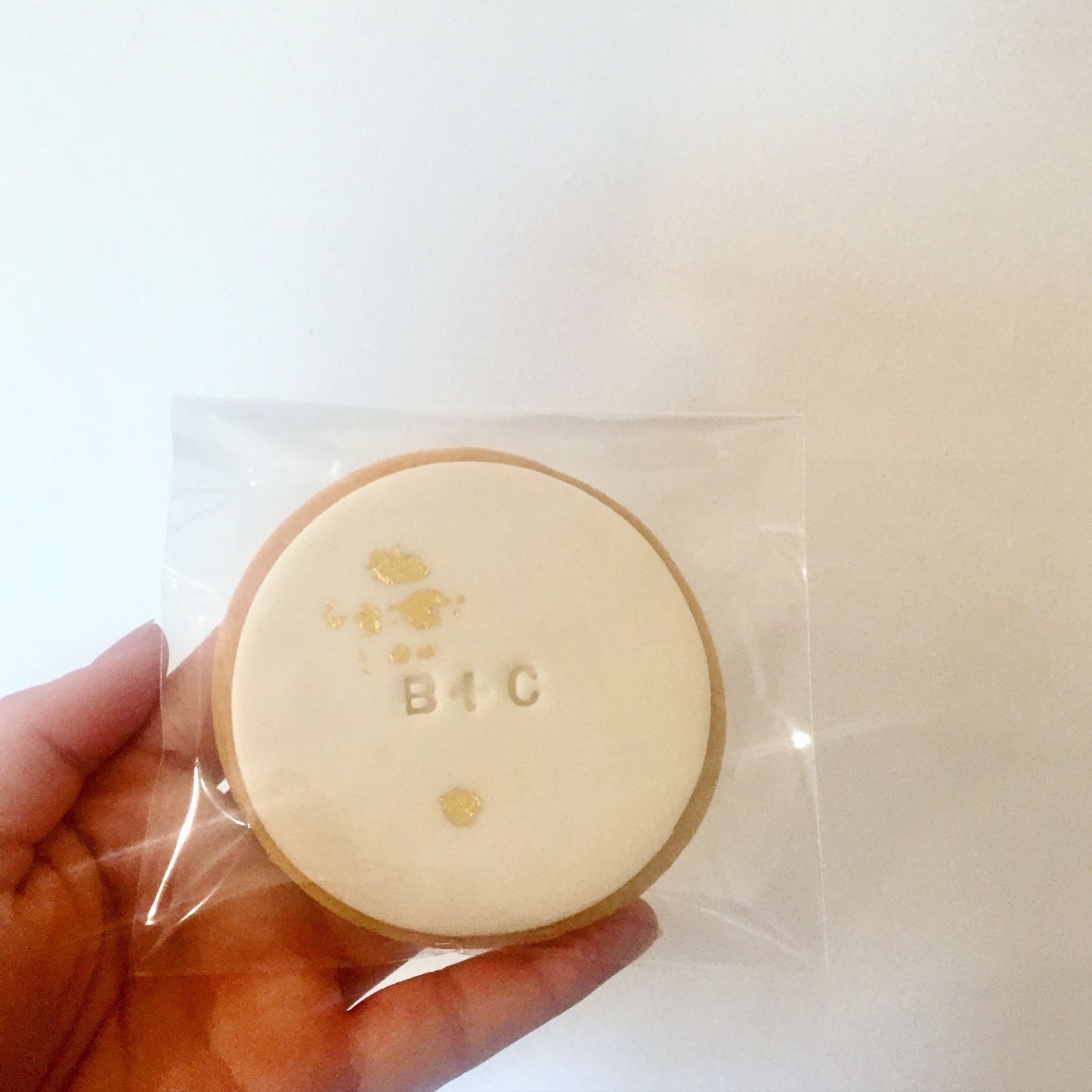 Personalised fondant cookies