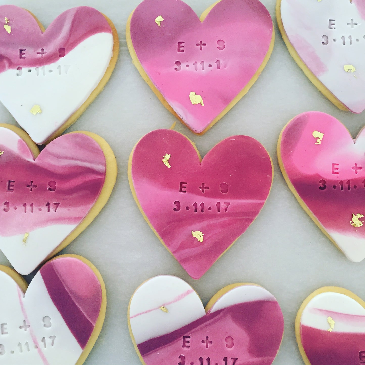 Personalised fondant cookies