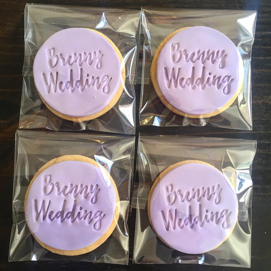 Personalised fondant cookies