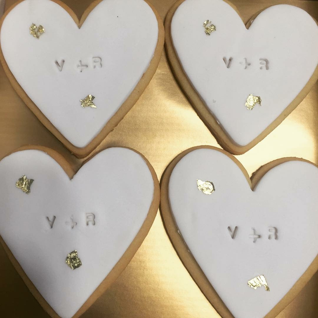 Personalised fondant cookies