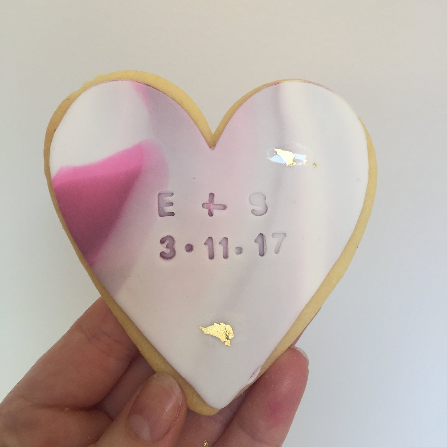 Personalised fondant cookies