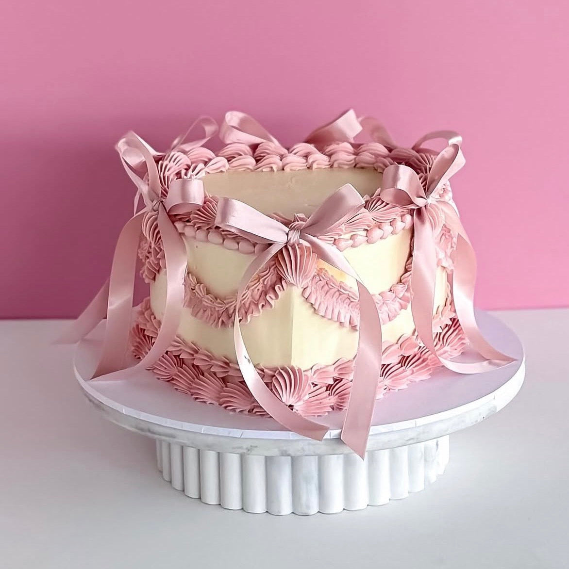 Vintage Heart Cake